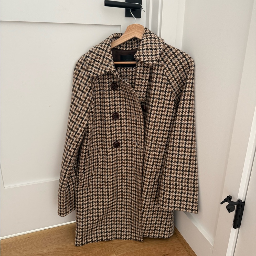 Jcrew Collection Houndstooth Coat